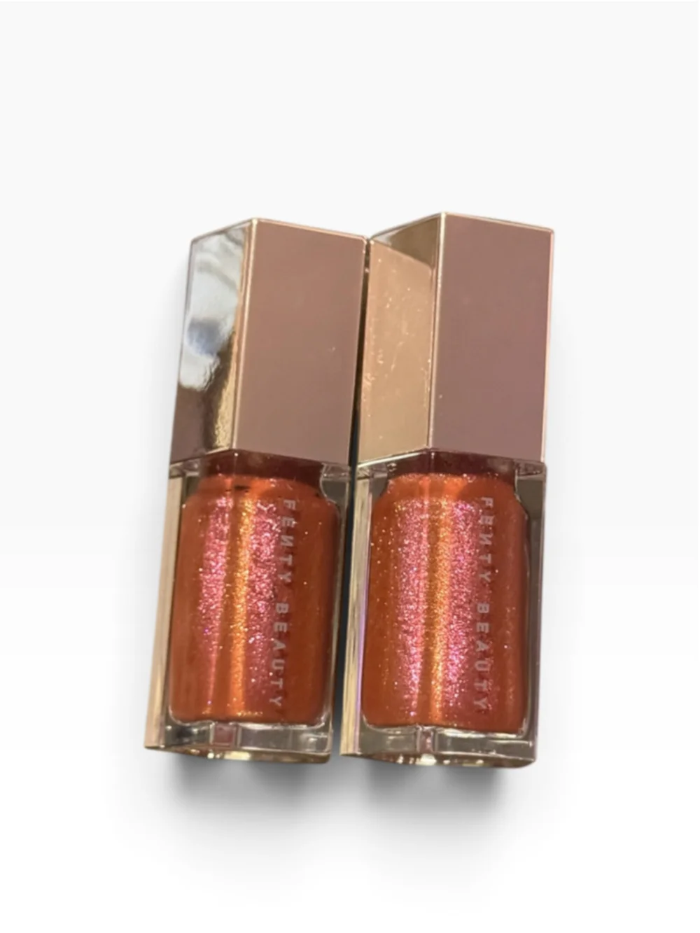2 Fenty Glosses, Hot Chocolit Shimmer Mini Sized lip luminizer new